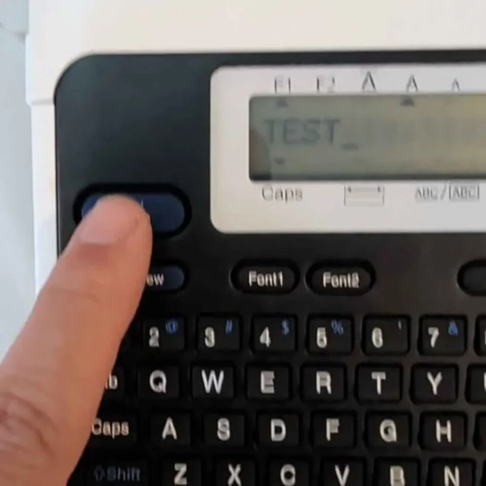 Brother P-Touch PT-2040 Label Maker Printer Tested Working W/ Extra White Tape